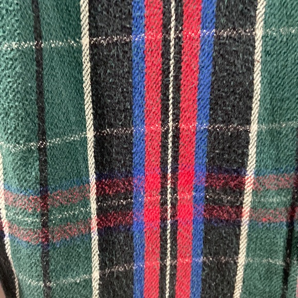 Vintage Wrangler western thick flannel Pearl snap button down men's large tall - Picture 5 of 11